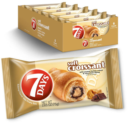 7DAY SOFT CROISSANT PEANUT BUTTER CRÈME & CHOCOLATE 2.65oz