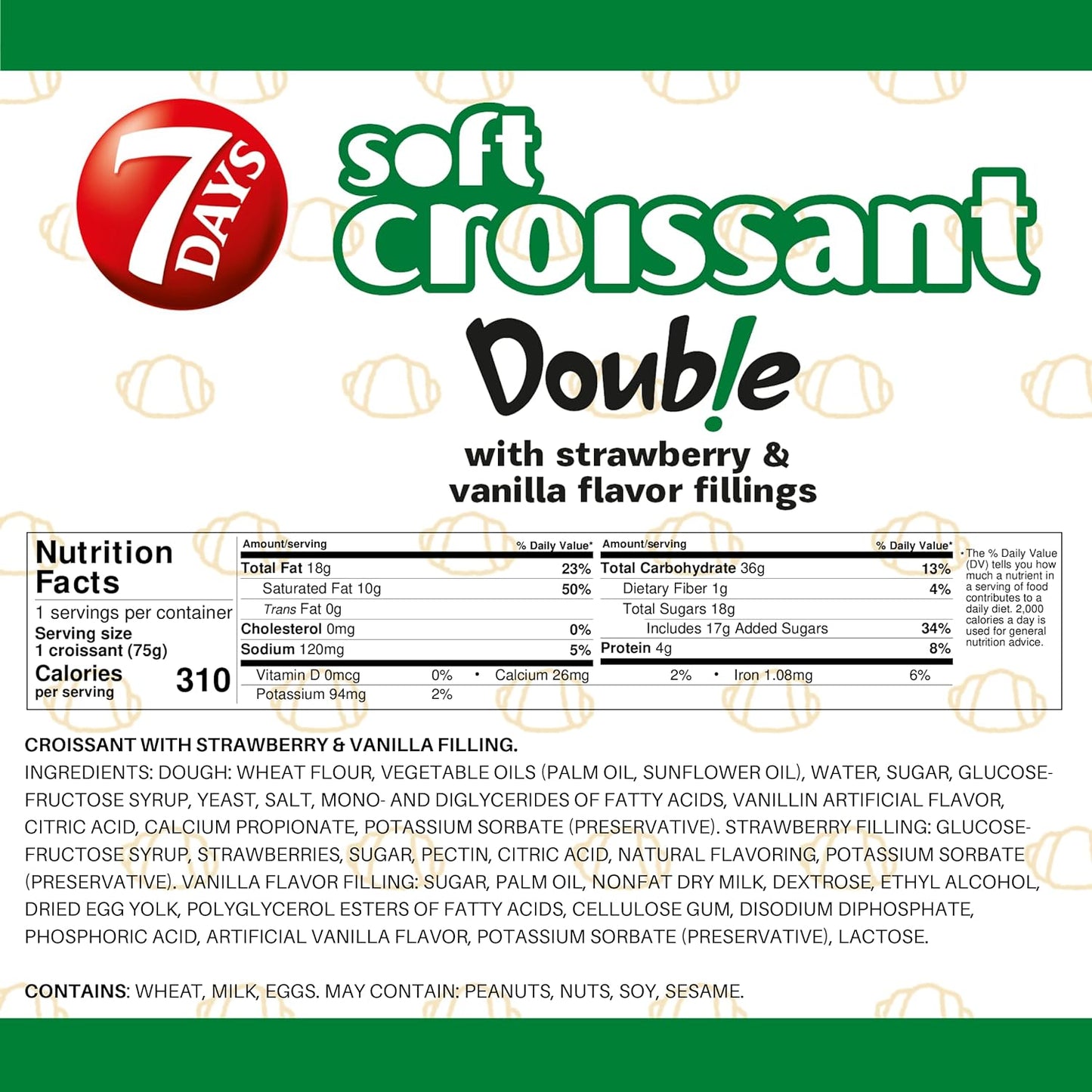 7DAY SOFT CROISSANT STRAWBERRY & VANILLA 2.65oz