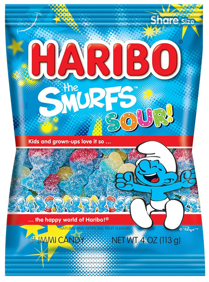 HARIBO Sour Smurfs 4oz