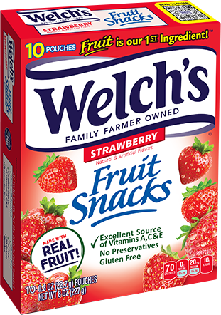 WELCH FRUIT SNACK STRAWBERRY 5oz