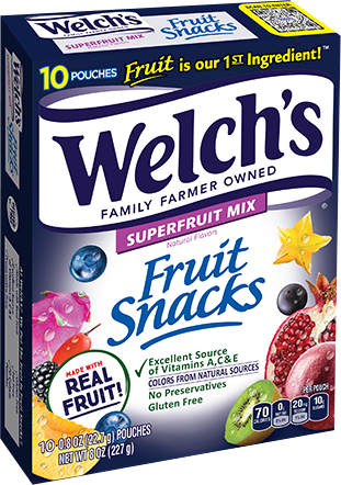 WELCH FRUIT SNACK SUPERFRUIT Mix 5oz