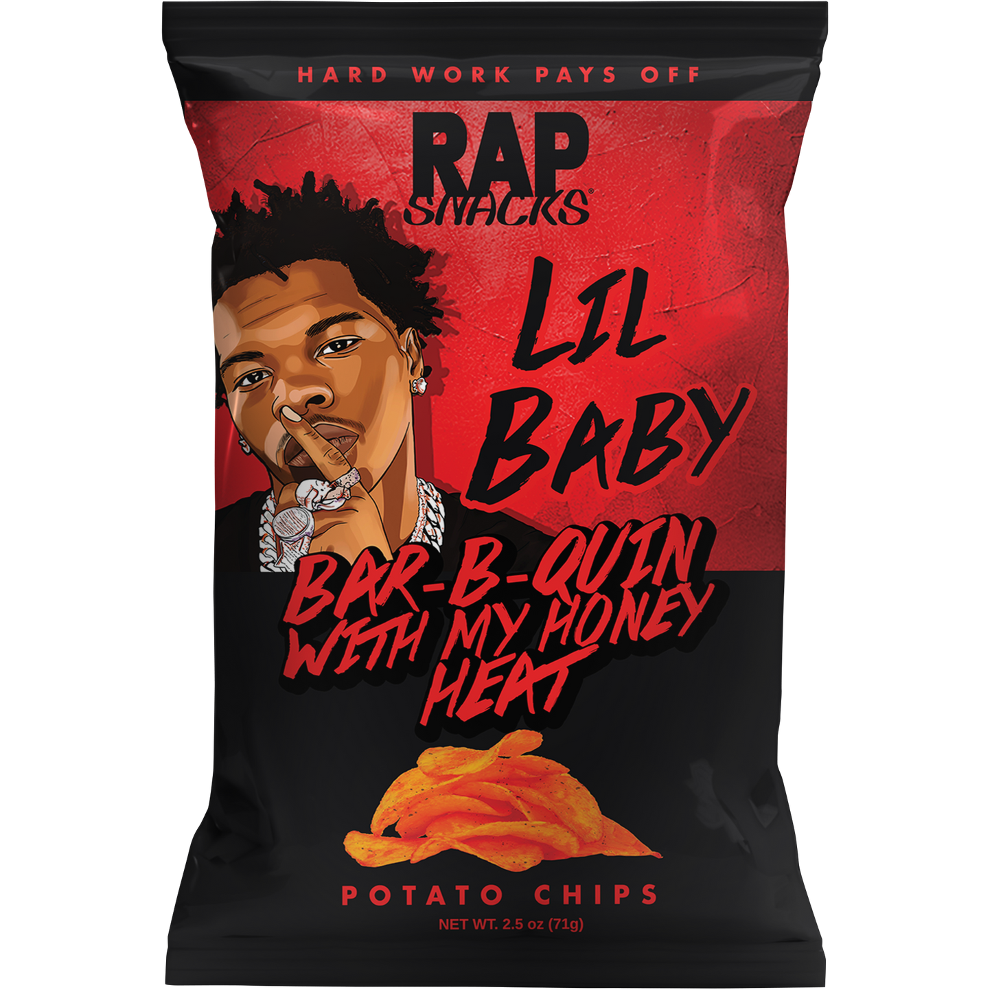 Rap Snacks Lil Baby Bar-B-Quin' With My Honey Heat 2.5oz