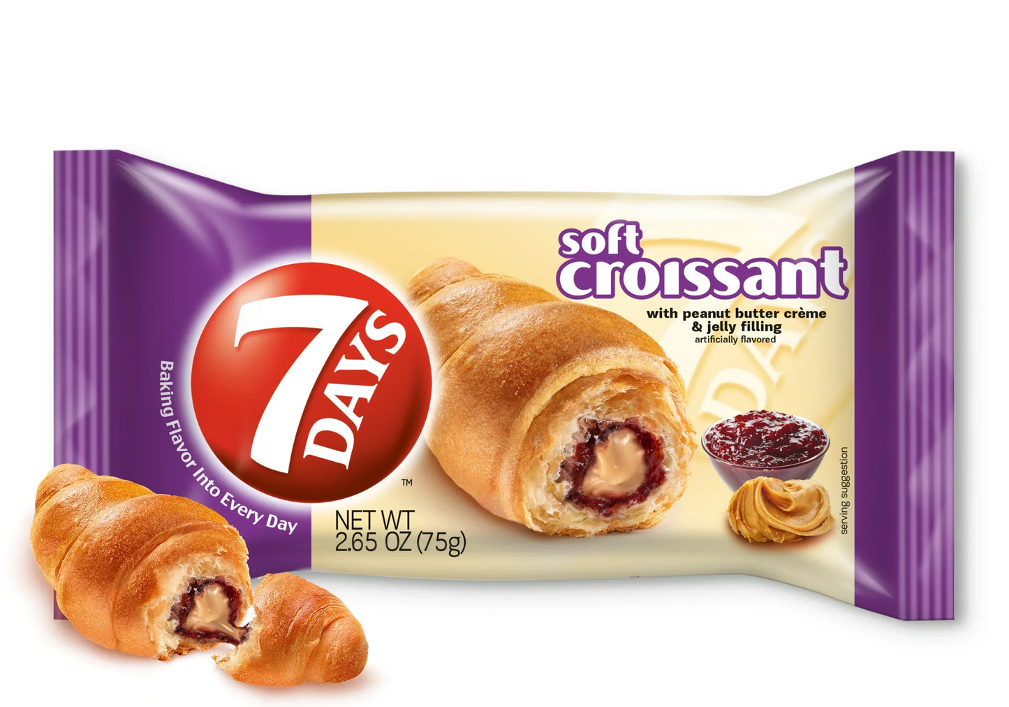 7DAY SOFT CROISSANT PEANUT BUTTER CRÈME & JELLY 2.65oz