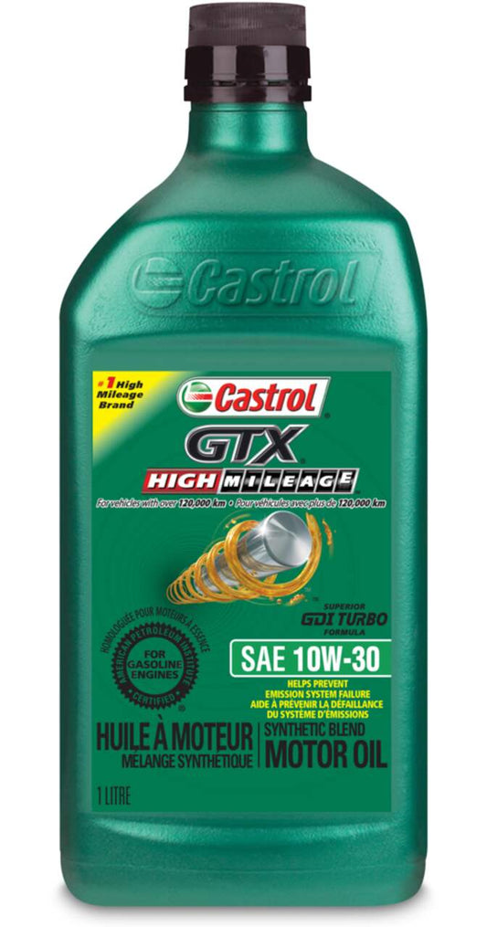 Castrol GTX Full Synthetic 10W-30 (6 Quarts)