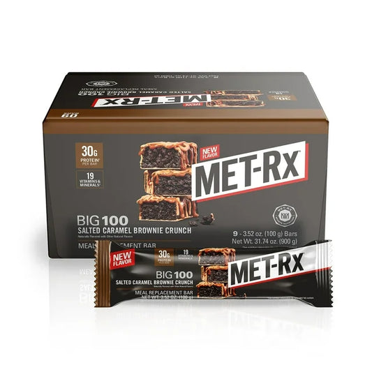 MET-Rx Big 100 Protein Bar Salted Caramel Brownie Crunch 3.52oz
