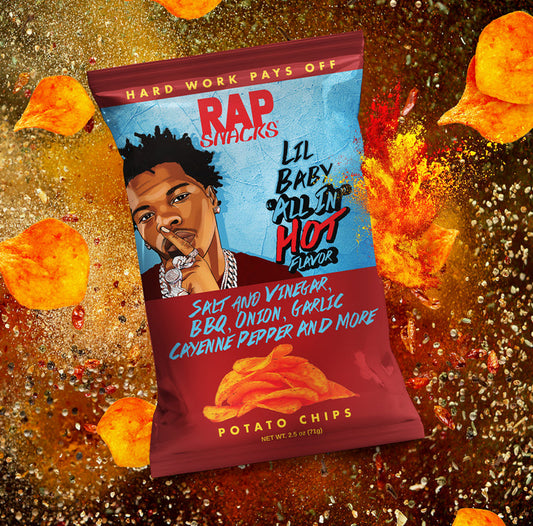 RAP SNACKS LIL BABY ALL IN HOT POTATO CHIPS 2.5oz
